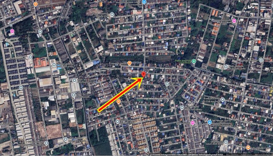 ขายที่ดิน หนองแขม 173 ตร.ว. หน้ากว้างติดถนน และอยู่ในบริเวณที่เจริญมากหลัง ที่ว่าการเขตหนองแขม Tel. 063-289-7879