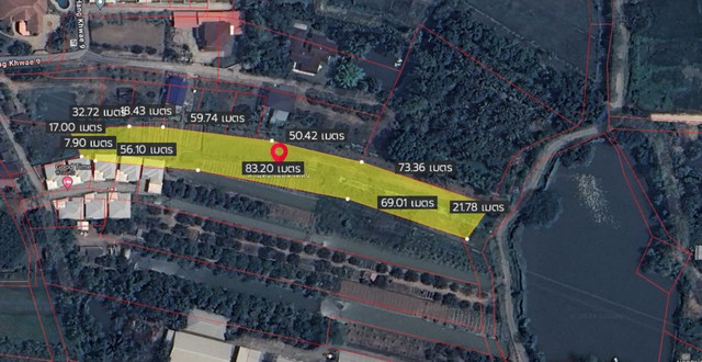 ขายที่ดิน 3-2-56 ไร่ สารภี เชียงใหม่ ห่างถนนหลัก HWY1008 เพียง 45