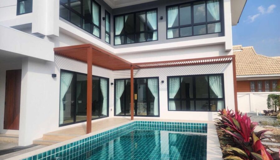 บ้านพูลวิลล่าให้เช่า 45,000 บาท ดอยสะเก็ด 98 ตรว. บ้านสไตล์โมเดิร