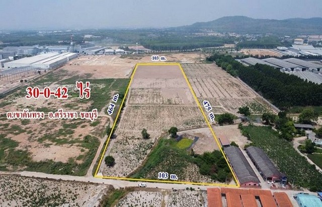 ขายที่ดินแปลงใหญ่ ปิ่นทอง5 (ผังม่วงลาย) เขาคันทรง ศรีราชา