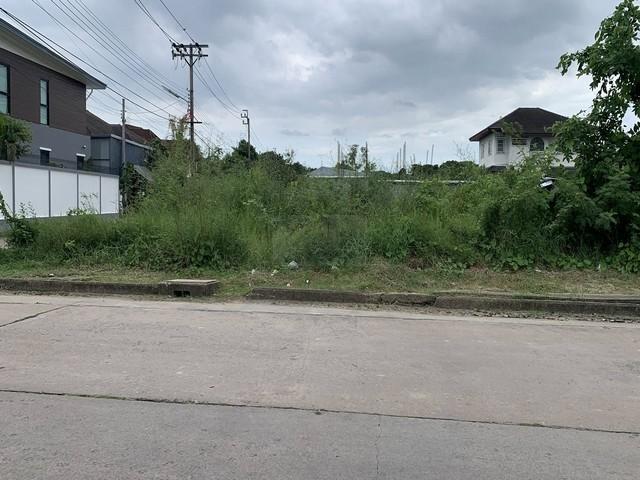 ขายที่ดินถมแล้ว 487 ตรว. ติดถนน 3 ด้าน ในหมู่บ้านศรีนคร ซ.นวมินทร