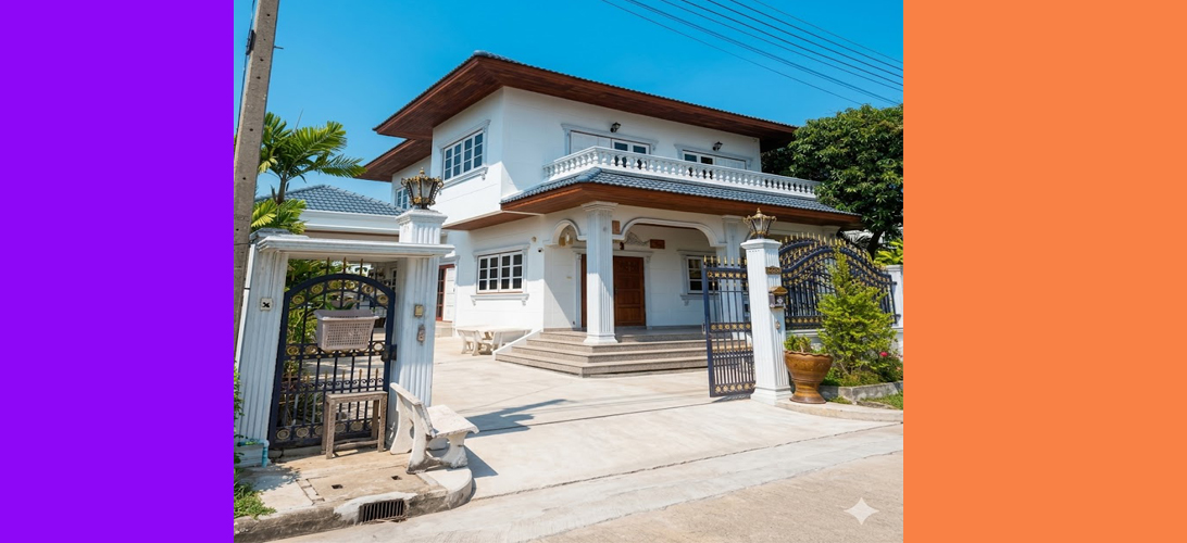 ขาย บ้านเดี่ยว ใกล้กรุงเทพ บ้านเดี่ยวพื้นที่ใหญ่ราคาดี บ้านเดี่ยวใกล้ถนนเอกชัยสมุทรสาคร บ้านมือสองเอกชัยพระราม2 หลังใหญ่